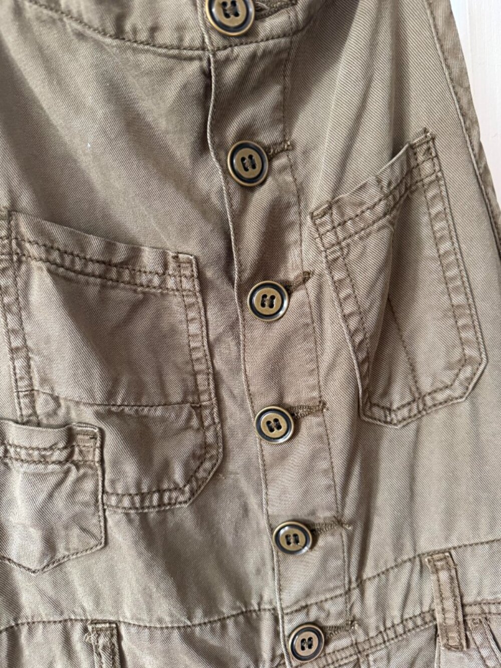 Anthropologie PIlcro Olive Green Painters Overalls Size 30 - Picture 11 of 15